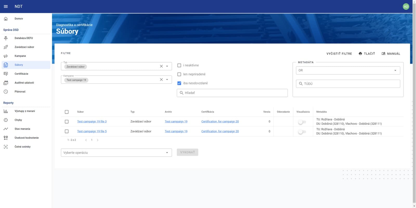 Data Warehouse for Rail Defectoscopy